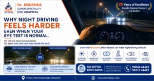 Why Night Driving Feels Harder Even When Your Eye Test Is Normal